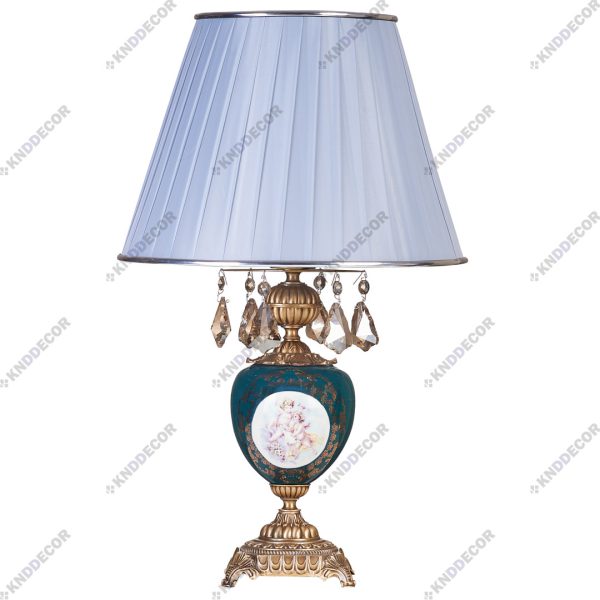 آباژور رومیزی سرامیک سبز کد AB143