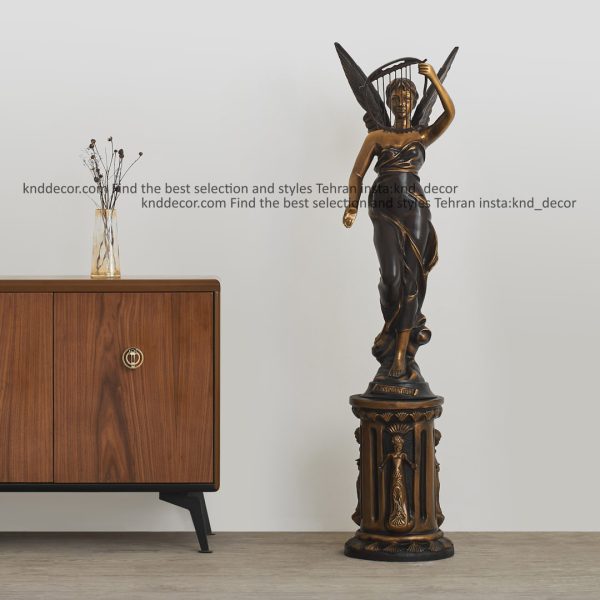 مجسمه چنگ به دست روی پایه کدMS140