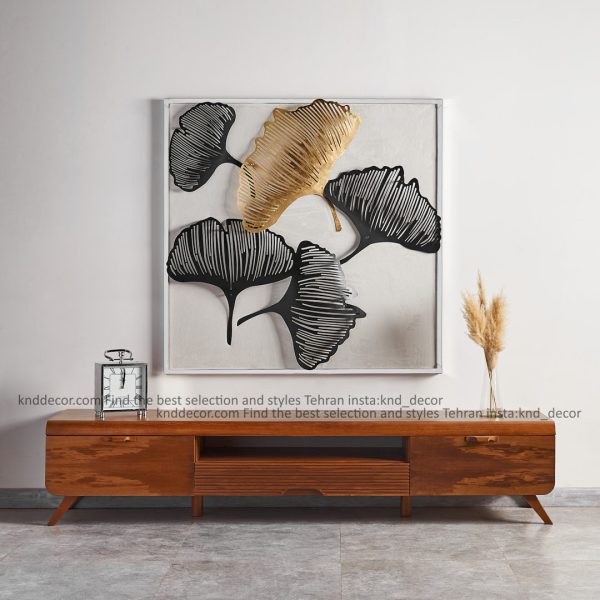 میز تلویزیون چوبی گردویی مدل گلف کد LC147