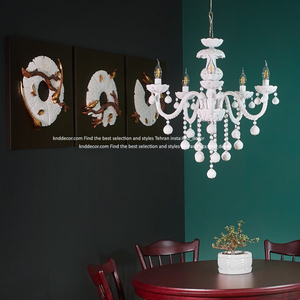 تابلودکوراتیو مدرن رزین 60*60 مدل پرستو طلایی زمینه قهوه ای DE8360GQ کدFR108