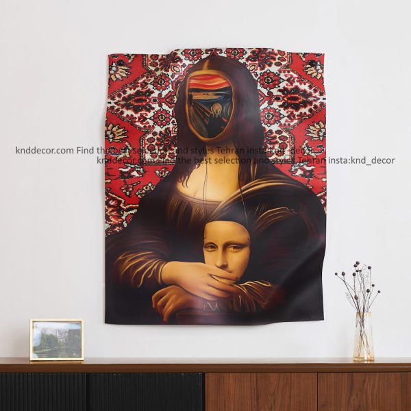 تابلو دکوراتیو 110*90 دفرمه سانسا هوم مونالیزا مدل AG1383-3 کد FR179