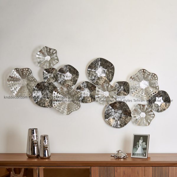 دیوارکوب ترلان فلزی 109 نقره ای کامل BS2109 کدFR151