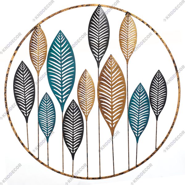 تابلو دکوراتیو مدرن فلزی با قطر 85 سانتی متر سانسا مدل پرهام BS2132 کدFR127