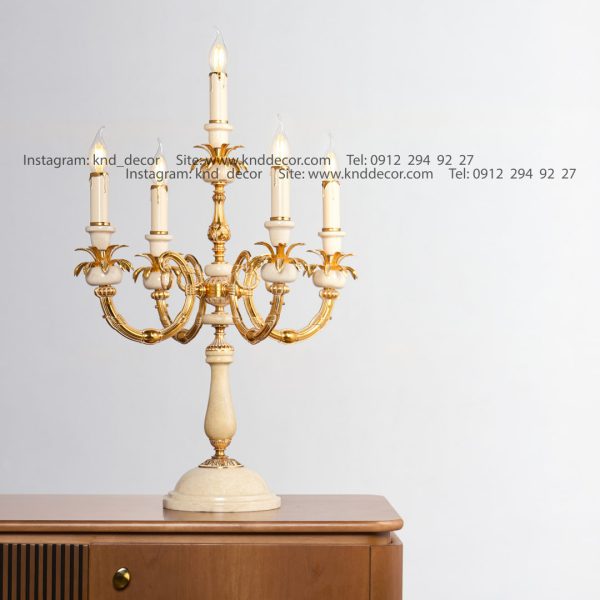 آباژور رومیزی نئوکلاسیک روبرتو آباژور کرم فرانسه