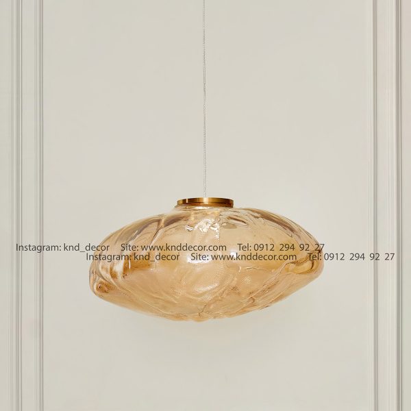 آویز مدرن حبابی دفرمه - شامپاینی