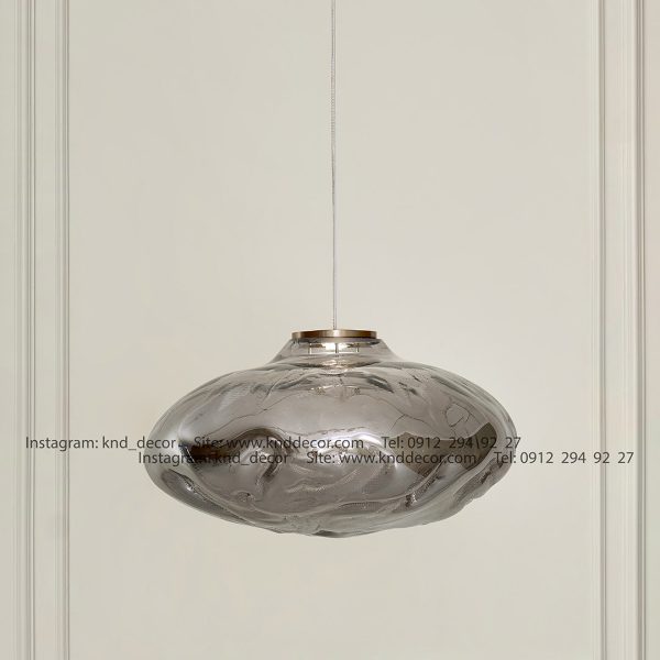 آویز مدرن حبابی دفرمه - دودی