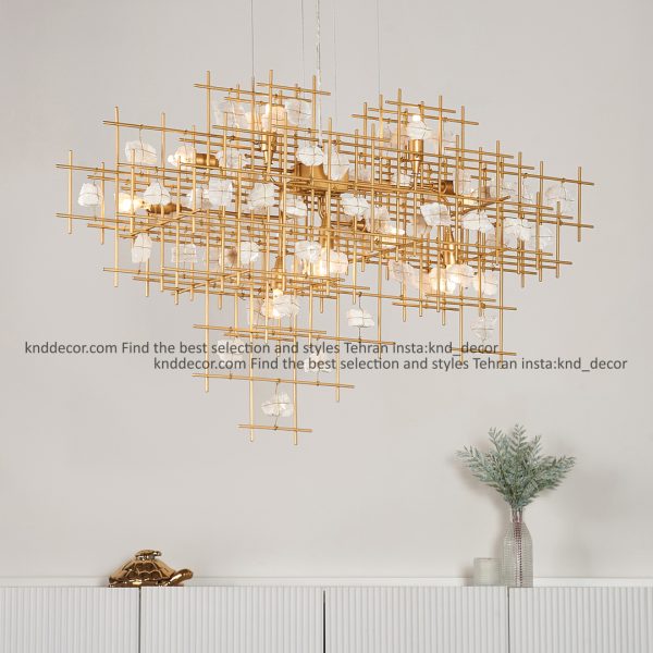 لوستر مدرن سنگ معلق