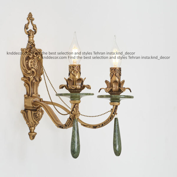 ديواري رويال آنتيك سنگ سبز زنبق آفتاب آويز سنگ 2