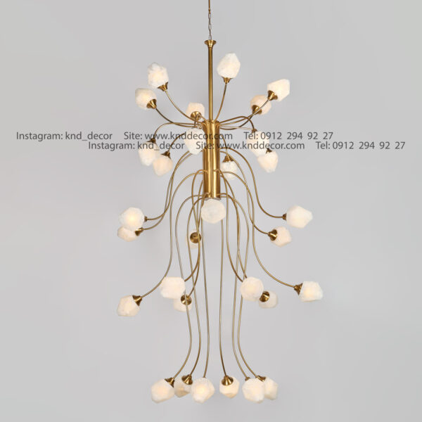 لوستر 1001 سانتيك 30 با حباب 110 سفيد