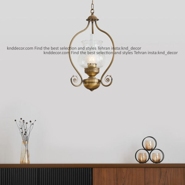 لوستر لنتي آنتيك 3 بازو لنتري سفيد