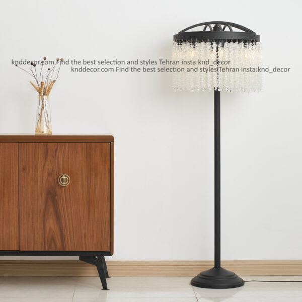 استند 2091 مشكي 40 سانت با كريستال ريسه اي سايز بندي