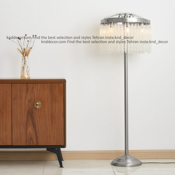 استند 2091 كروم 40 سانت با كريستال ريسه اي سايز بندي