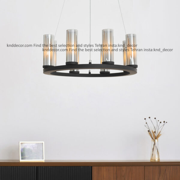 لوستر 1041 مشكي 8 با حباب قطر 6 دوگلس