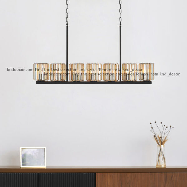 لاينر 1041 مشكي 7 با شيد كريستالي كاردي 15 سانت برنزي