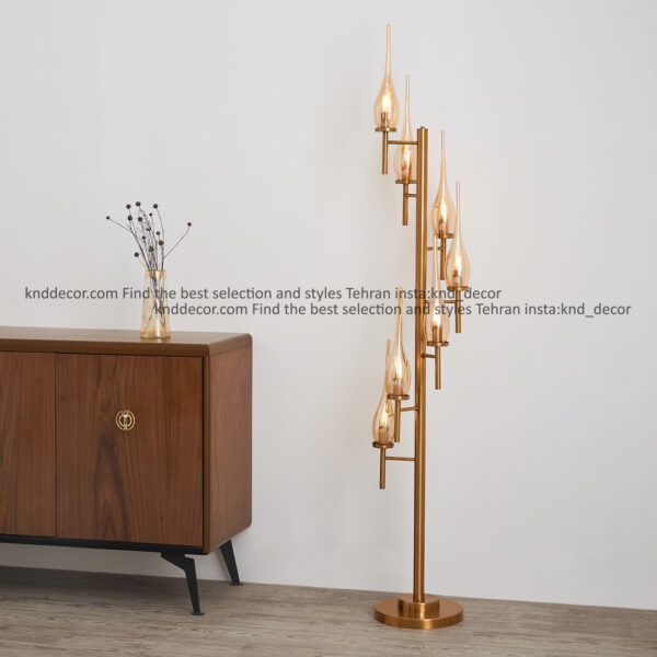 استند 1021 سانتيك 7 با حباب 310 شياردار عسلی