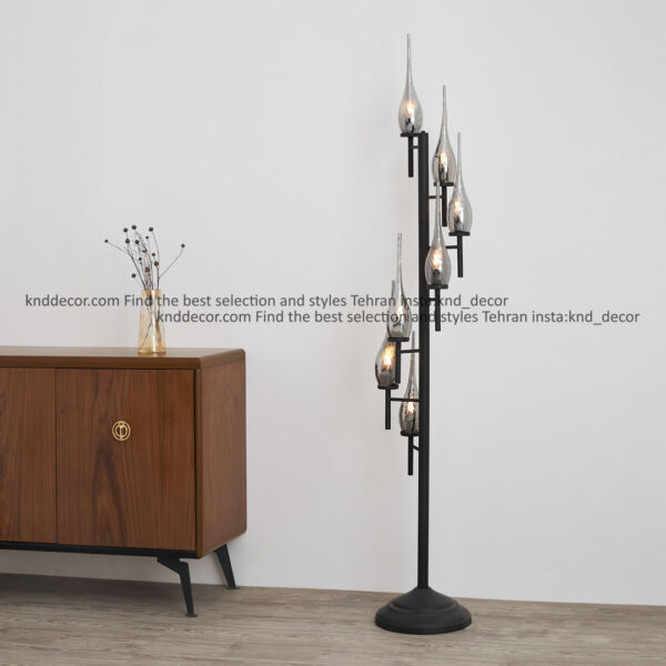 استند 1021 مشكي 7 با حباب 310 شياردار دودی