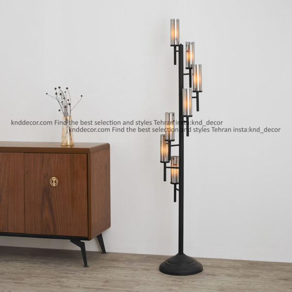 استند 1021 مشكي 7 با حباب قطر 6 دوگلس دودی