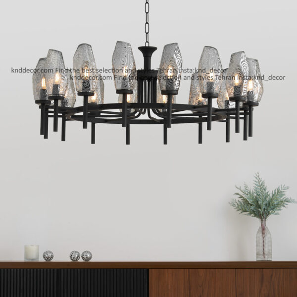 لوستر 1021 مشكي 16 با حباب 120 دودی