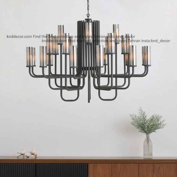 لوستر 1501 مشكي 24 با حباب قطر 6 دوگلس