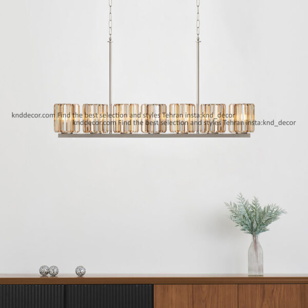 لاينر 1041 كروم 7 با شيد كريستالي كاردي 15 سانت برنزي