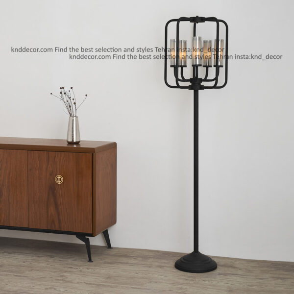 استند فانوسي 1501 مشكي 5 با حباب قطر 6 دوگلس