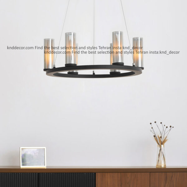 لوستر 1041 مشكي 6 با حباب قطر 6 دوگلس