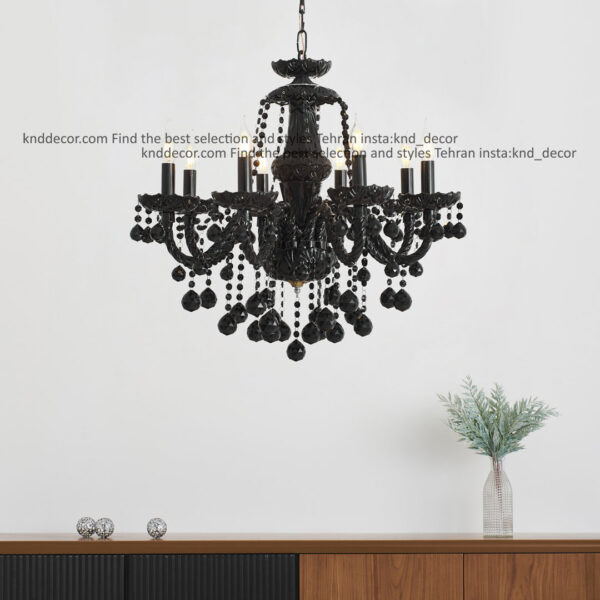 لوستر والتر مشكي 25 سانت 2 جفت 8 شاخه TP