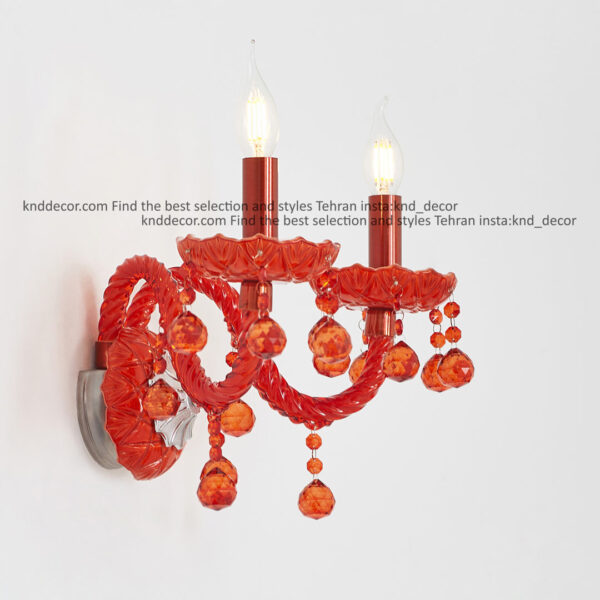 ديواري والتر نارنجي 22 سانت 2 جفت 2 شاخه 2P