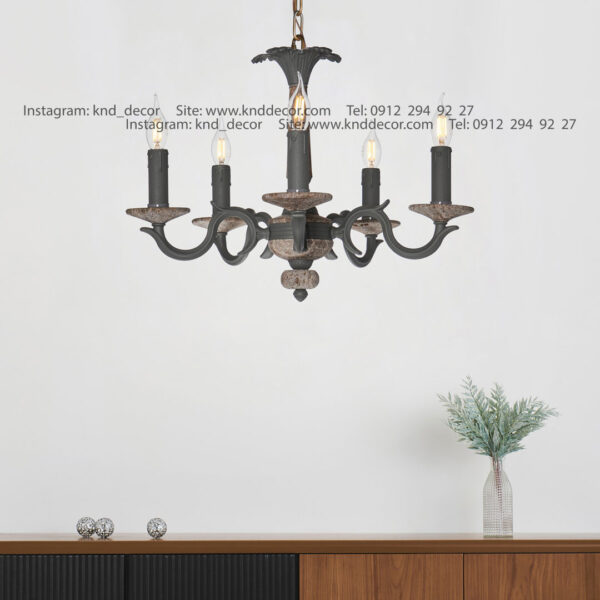 لوستر سودا استاتيك طوسي سنگ تراولتن طوسي 5