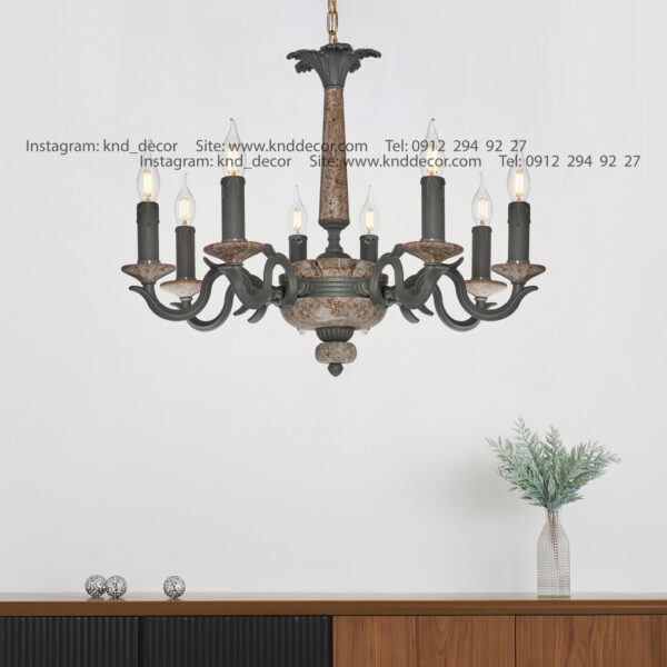 لوستر سودا استاتيك طوسي سنگ تراولتن طوسي 8