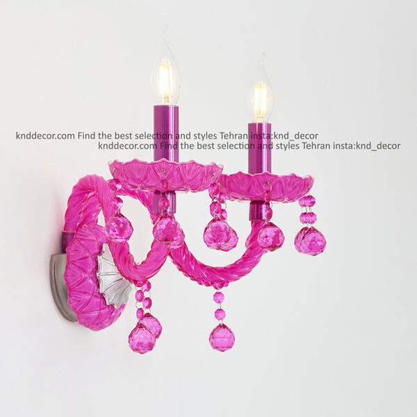 ديواري والتر سرخابي 22 سانت 2 جفت 2 شاخه 2P