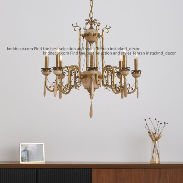 لوستر ويولت - سنگ كرم - آنتيك - 8