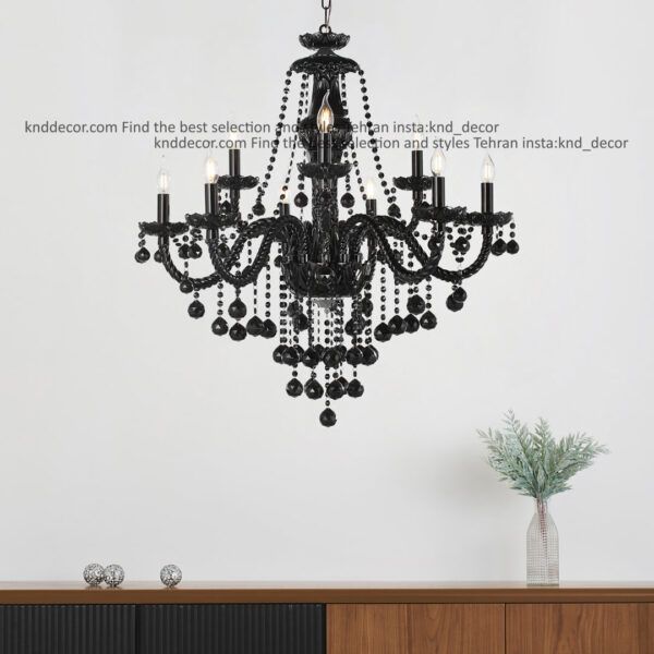 لوستر والتر مشكي 32 سانت 3 جفت و هندلي 9 شاخه TP