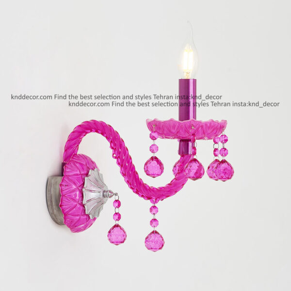 ديواري والتر سرخابي 22 سانت 2 جفت 1 شاخه 2P